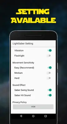 LightSaber HD - Simulator android App screenshot 1